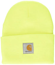 Load image into Gallery viewer, Carhartt Men's Knit Cuffed Beanie, Brite Lime, One Size