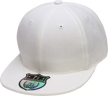 Load image into Gallery viewer, Plain Flat Brim Fitted