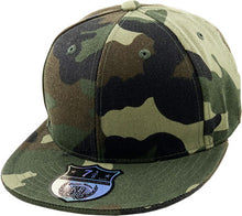 Load image into Gallery viewer, Plain Flat Brim Fitted