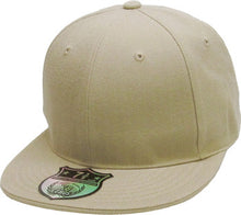 Load image into Gallery viewer, Plain Flat Brim Fitted