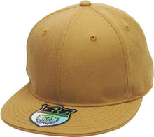 Load image into Gallery viewer, Plain Flat Brim Fitted