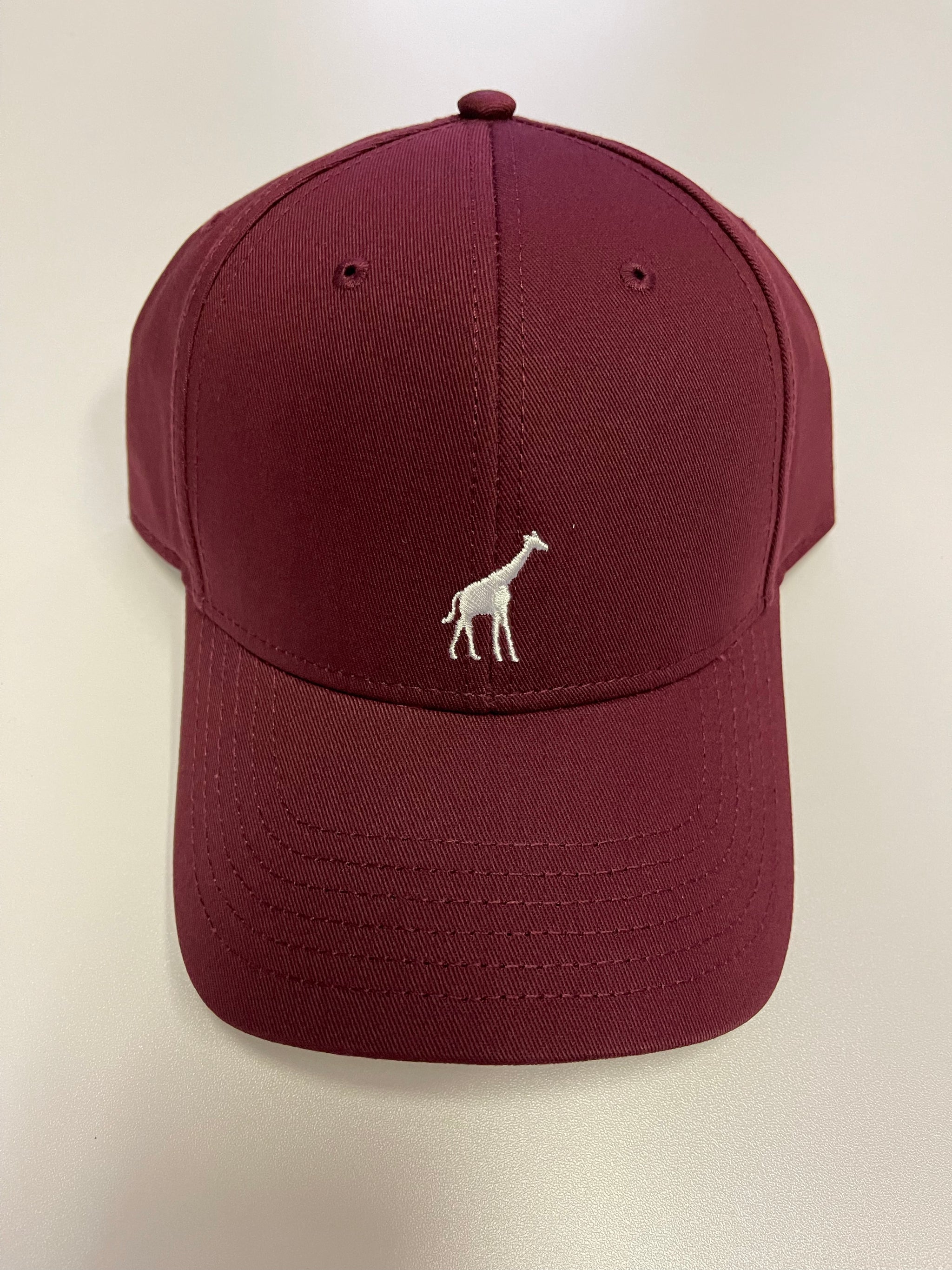 LRG Giraffe Dad Hat Burgundy P Town Rack