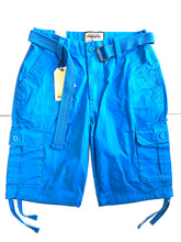 Load image into Gallery viewer, Men’s Basic Cargo Shorts / Teal
