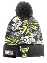 Load image into Gallery viewer, New Era NBA Chicago Bulls Snow Tropicals CYG / BLK Knit Hat
