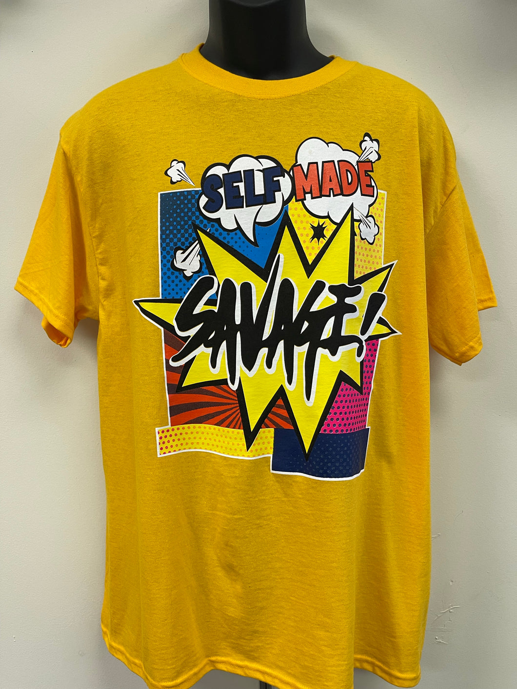 “Self Made Savage” Graphic T-Shirt / Gold