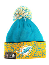 Load image into Gallery viewer, New Era NFL Miami Dolphin Chaos Cuffed Knit Hat
